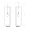 Z-Lite Dunbroch 1 Light Outdoor Chain Mount Ceiling Fixture 6