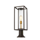 Z-Lite Dunbroch 1 Light Outdoor Pier Mounted Fixture - 584PHMR-553PM 4