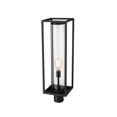 Z-Lite Dunbroch 1 Light Outdoor Post Mount Fixture - 584PHBR-BK 1