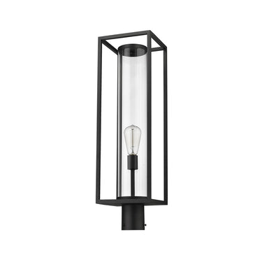 Z-Lite Dunbroch 1 Light Outdoor Post Mount Fixture - 584PHBR-BK 4