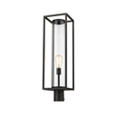 Z-Lite Dunbroch 1 Light Outdoor Post Mount Fixture - 584PHBR-BK 
