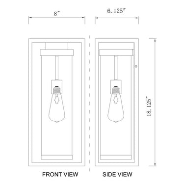Z-Lite Dunbroch 1 Light Outdoor Wall Light - 584M 7
