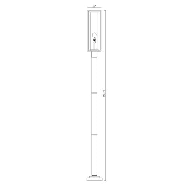 Z-Lite Dunbroch 101.5" High 1 Light Outdoor Post Mounted Fixture image 9