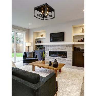 Z-Lite Easton 4 Light Flush Mount 5