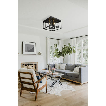 Z-Lite Easton 4 Light Flush Mount 6
