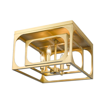Z-Lite Easton 4 Light Flush Mount 9