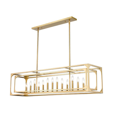 Z-Lite Easton Medium 13" 13 Light Linear Chandelier 10