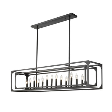 Z-Lite Easton Medium 13" 13 Light Linear Chandelier 2