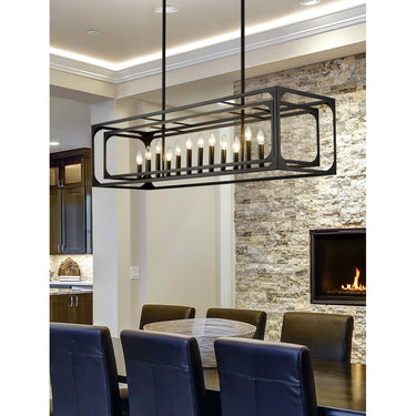 Z-Lite Easton Medium 13" 13 Light Linear Chandelier 5