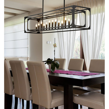 Z-Lite Easton Medium 13" 13 Light Linear Chandelier 6