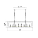 Z-Lite Easton Medium 13" 13 Light Linear Chandelier 7