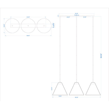 Z-Lite Eaton 18" 3 Light Pendant 1