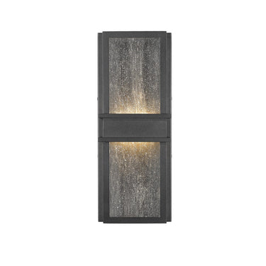 Z-Lite Eclipse 10W 2 Light Outdoor Wall Light in Black Finish 1