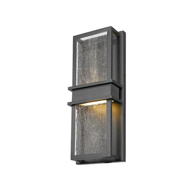 Z-Lite Eclipse 10W 2 Light Outdoor Wall Light in Black Finish 2