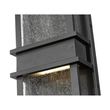 Z-Lite Eclipse 10W 2 Light Outdoor Wall Light in Black Finish 3