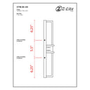 Z-Lite Eclipse 10W 2 Light Outdoor Wall Light in Black Finish 8