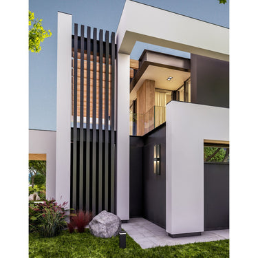 Z-Lite Eclipse 12W 2 Light Outdoor Wall Light in Black Finish 5