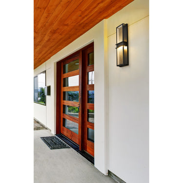 Z-Lite Eclipse 12W 2 Light Outdoor Wall Light in Black Finish 6