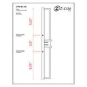 Z-Lite Eclipse 12W 2 Light Outdoor Wall Light in Black Finish 8