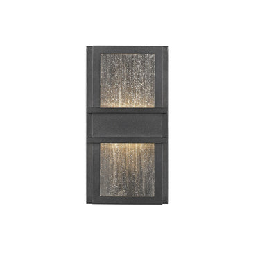 Z-Lite Eclipse 8W 2 Light Outdoor Wall Light in Black Finish 1