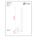 Z-Lite Edge 2 Light 10W High Outdoor Wall Light in Black Finish 6