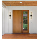 Z-Lite Edge 2 Light High Outdoor Wall Light - 576S-2-BK-LED 5