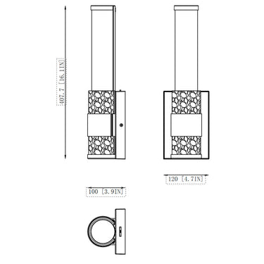 Z-Lite Egon 1 Light Wall Sconce 7