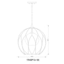 Z-Lite Elle 16" 1 Light Pendant in Matte Black Finish 7