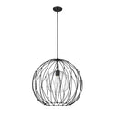 Z-Lite Elle 24" 1 Light Pendant in Matte Black Finish 4