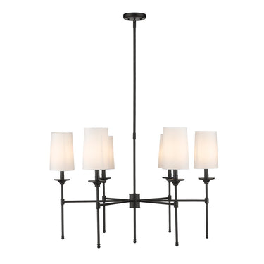 Z-Lite Emily 38" Large 6 Light Chandelier 9