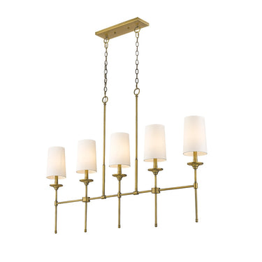 Z-Lite Emily 5.5" Large 5 Light Linear Chandelier 17
