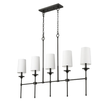 Z-Lite Emily 5.5" Large 5 Light Linear Chandelier 4