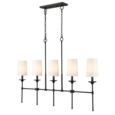 Z-Lite Emily 5.5" Large 5 Light Linear Chandelier 