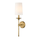 Z-Lite Emily 60W 1 Light Wall Sconce in Rubbed Brass Finish 2