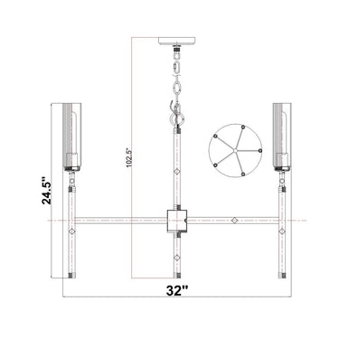 Z-Lite Esme 5 Light Chandelier image 21