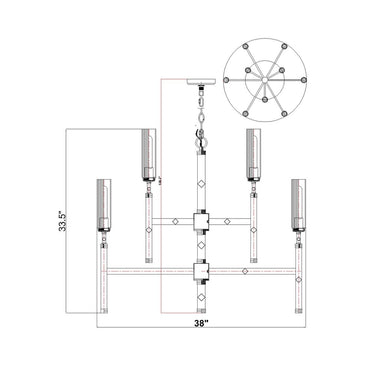 Z-Lite Esme 9 Light Chandelier image 21