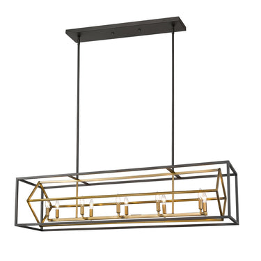 Z-Lite Euclid 10 Light Linear Chandelier image 1