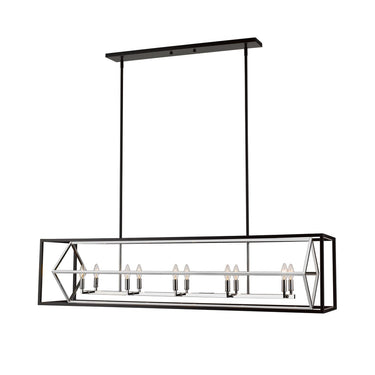 Z-Lite Euclid 10 Light Linear Chandelier image 6