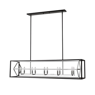 Z-Lite Euclid 10 Light Linear Chandelier image 8