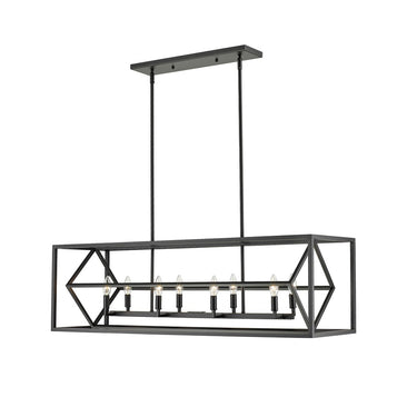 Z-Lite Euclid 8 Light Linear Chandelier image 1