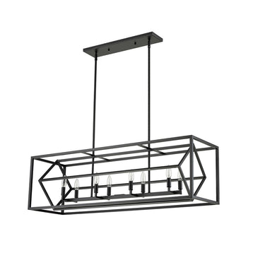 Z-Lite Euclid 8 Light Linear Chandelier image 13