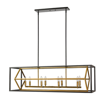 Z-Lite Euclid 8 Light Linear Chandelier image 14