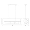 Z-Lite Euclid 8 Light Linear Chandelier image 19