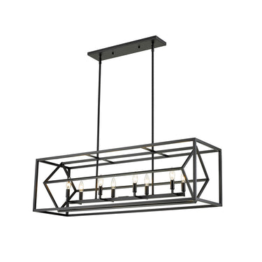 Z-Lite Euclid 8 Light Linear Chandelier image 4
