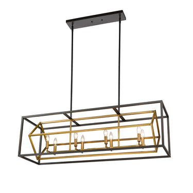 Z-Lite Euclid 8 Light Linear Chandelier image 5