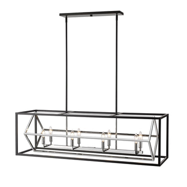 Z-Lite Euclid 8 Light Linear Chandelier image 6