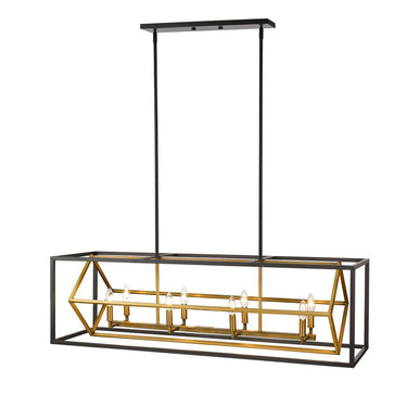 Z-Lite Euclid 8 Light Linear Chandelier image 8