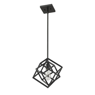Z-Lite Euclid Matte Black 1 Light Pendant image 4