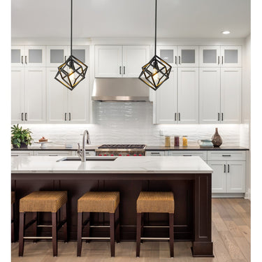 Z-Lite Euclid Matte Black 1 Light Pendant image 5