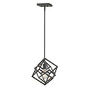 Z-Lite Euclid Matte Black 1 Light Pendant image
